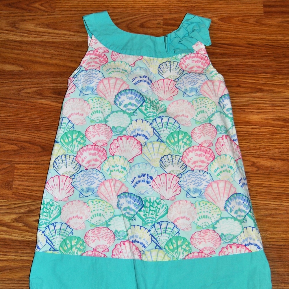 GYMBOREE DRESS GIRLS SIZE 6 SEASHELL SPRING SUMMER